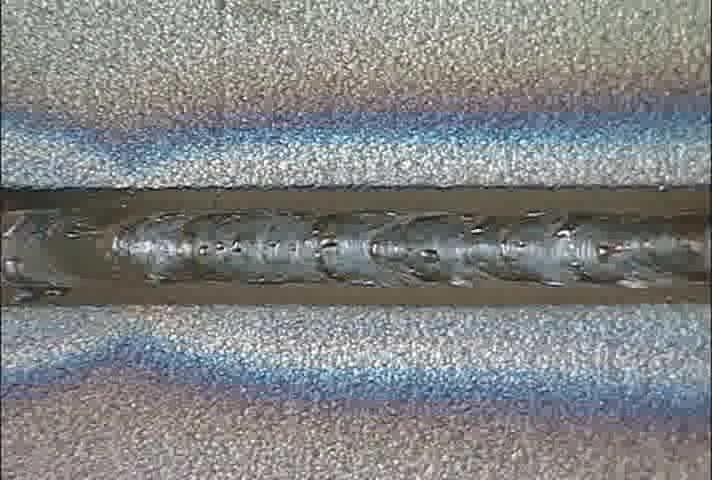 18. Single V-groove weld, butt joint, flat position