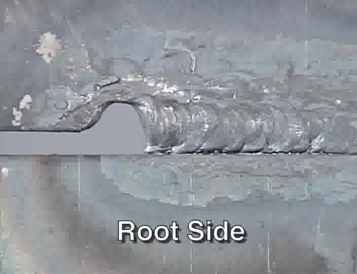 17. Square-groove weld, butt joint, horizontal (2G) position