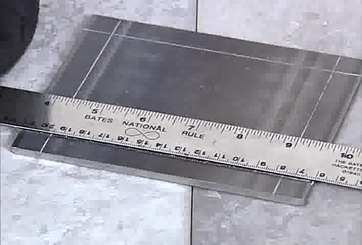 20. Square groove and bevel hole cuts visual inspection