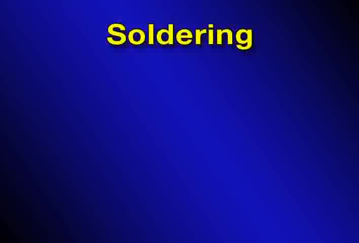 27. Introduction to soldering, brazing & braze welding