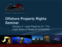 Session 02. Legal regimes #1