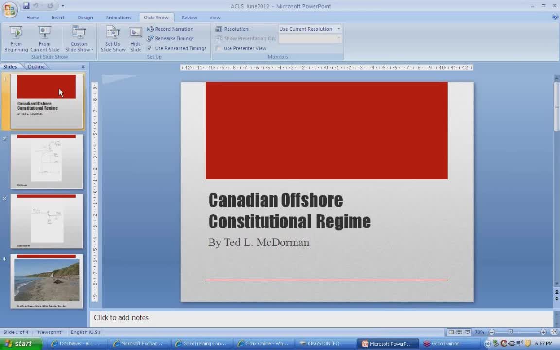 Session 09. Canadian offshore constitutional regime