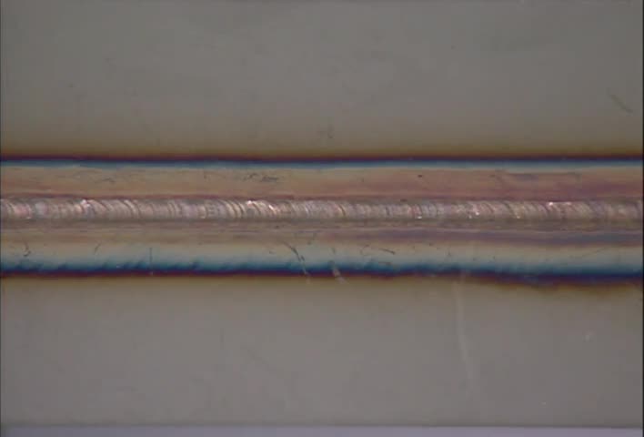 21. Fillet weld, outside corner joint, flat position (stainless steel)