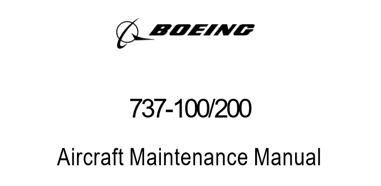 Boeing 737 Manual and Illustrated Parts Catalog