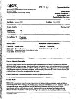 NURS 8130 - Nursing Practicum 7 Preventative and Rehabilitation Services