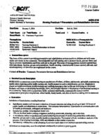 NURS 8130 - Nursing Practicum 7 Preventative and Rehabilitation Services