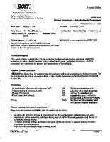 NURS 1019 - Clinical Techniques - Introduction to Assessment