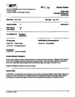NURS 8330 - Nursing Practicum 8: Leadership