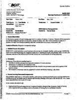 NURS 8330 - Nursing Practicum 8: Leadership