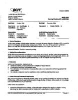 NURS 8330 - Nursing Practicum 8: Leadership