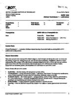 NURS 1020 - Clinical Techniques 1 - Laboratory
