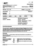 NURS 1020 - Clinical Techniques 1 - Laboratory