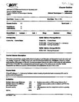 NURS 1020 - Clinical Techniques 1 - Laboratory