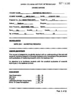 MKTG 3441 - Marketing Research 2