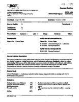 NURS 1020 - Clinical Techniques 1 - Laboratory