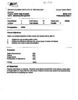 MKTG 1219 - Professional Sales 1