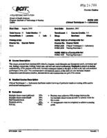 NURS 1020 - Clinical Techniques 1 - Laboratory