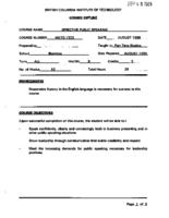 MKTG 1323 - Effective Public Speaking