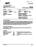 NURS 1020 - Clinical Techniques 1 - Laboratory