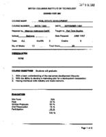 MKTG 1360 - Real Estate Development