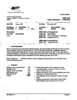 NURS 1020 - Clinical Techniques 1 - Laboratory