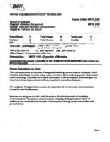 MKTG 2202 - Integrated Marketing Communications