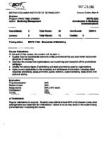 MKTG 2202 - Introduction to Marketing Communications