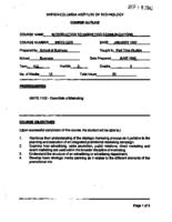 MKTG 2202 - Introduction to Marketing Communications