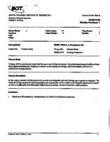 NURS 1030 - Nursing Practicum 1