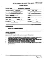 MKTG 2202 - Promotional Marketing