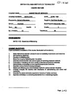 MKTG 2205 - Marketing of Services