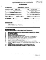 MKTG 2205 - Marketing of Services