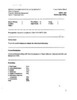 MKTG 4402 - Relationships Selling