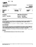 NURS 1030 - Nursing Practicum 1