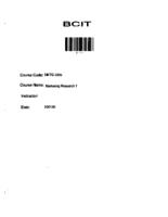 MKTG 2309 - Marketing Research 1