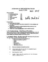 MKTG 4404 - Overview of the Sales Practicum