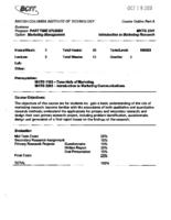 MKTG 2341 - Introduction to Marketing Research