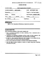 MKTG 2438 - Direct Marketing Dynamics