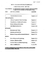 MKTG 3225 - Consumer Behavior