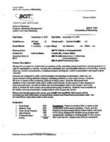 MKTG 1102 - Essentials of Marketing