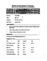MKTG 2334 - Applied Marketing and Sales