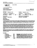 MKTG 1102 - Essentials of Marketing