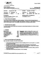 MKTG 3320 - Direct Response Marketing