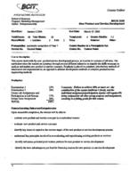 MKTG 3338 - New Product and Service Development