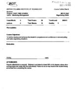 MKTG 3342 - Negotiating Skills
