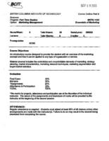 MKTG 1102 - Essentials of Marketing