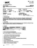 FMGT 1110 - Financial Management 1