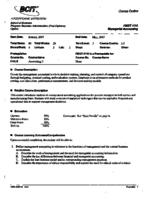 FMGT 2110 - Managerial Accounting