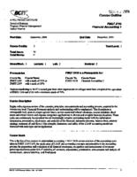 FMGT 3110 - Financial Accounting 1