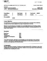 MKTG 1102 - Essentials of Marketing